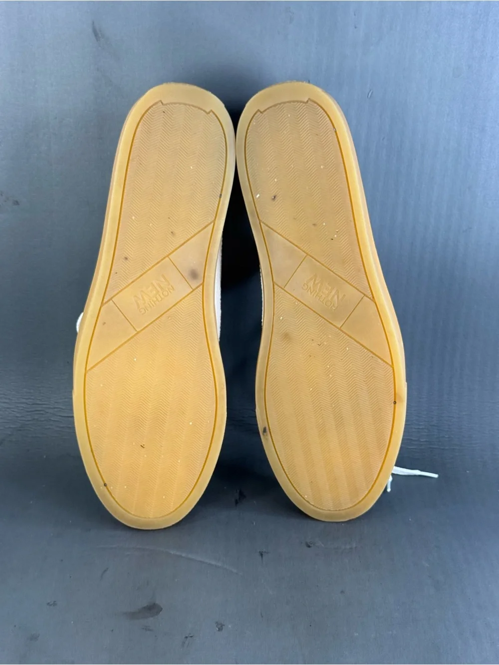Nothing New Men's Kicks Canvas Sneaker Off-White Gum Sole size 13